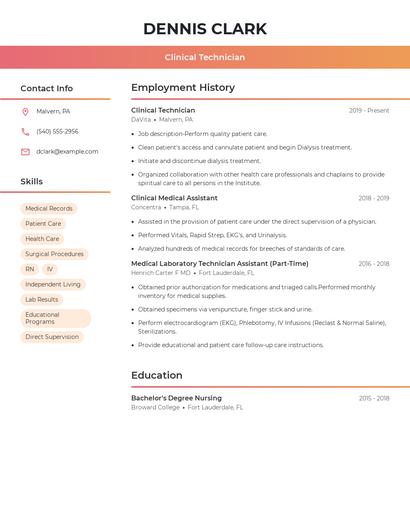 Resume example 3