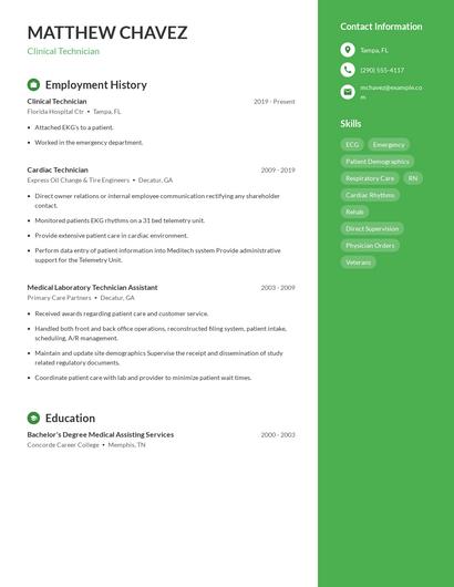 Resume example 4