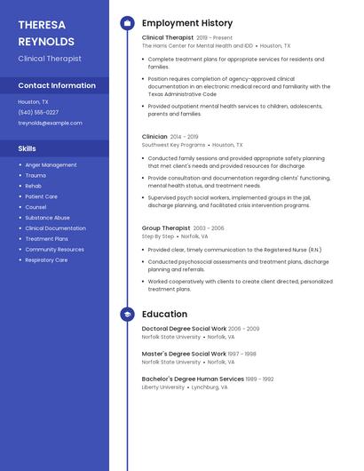 Resume example 5