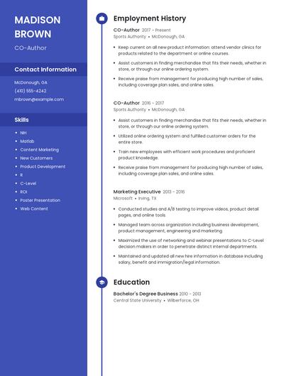 CO-Author Resume