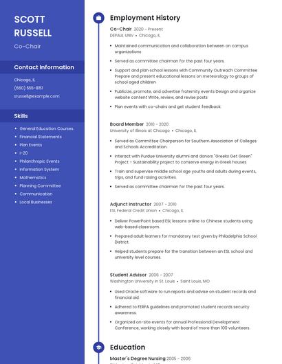 Resume example 4