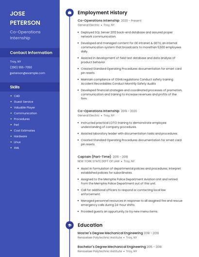 Resume example 5
