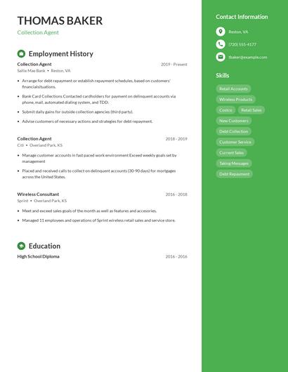 Resume example 4