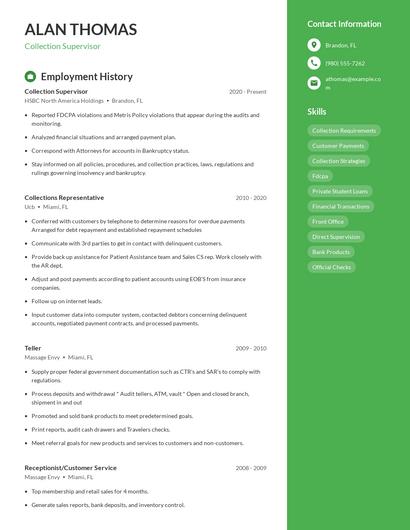 Resume example 4