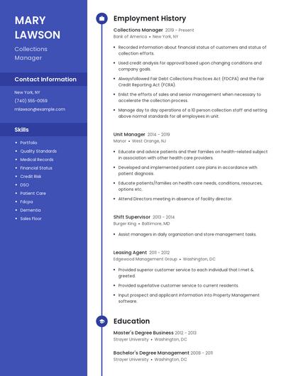Resume example 4