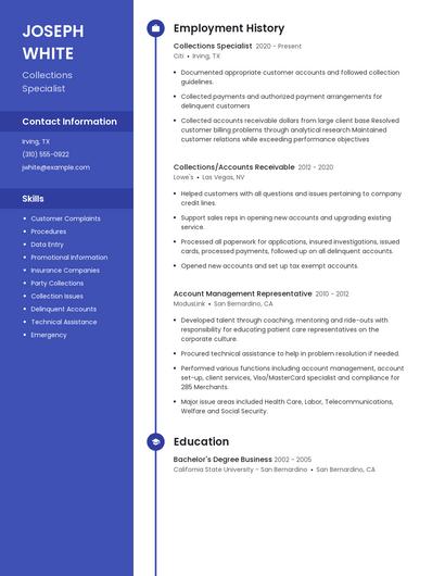 Resume example 4