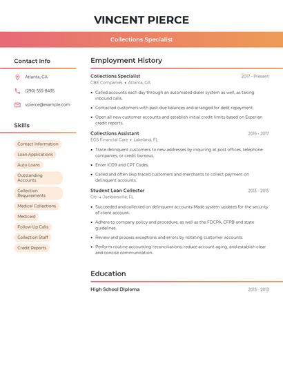 Resume example 3