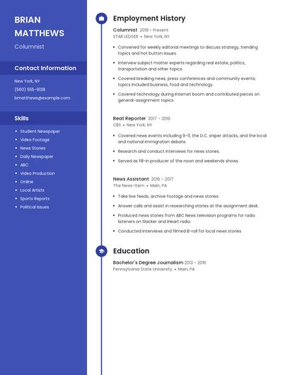 Resume example 5