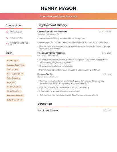 Resume example 3