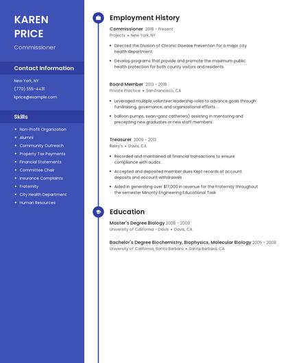 Resume example 5