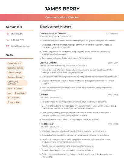 Resume example 3
