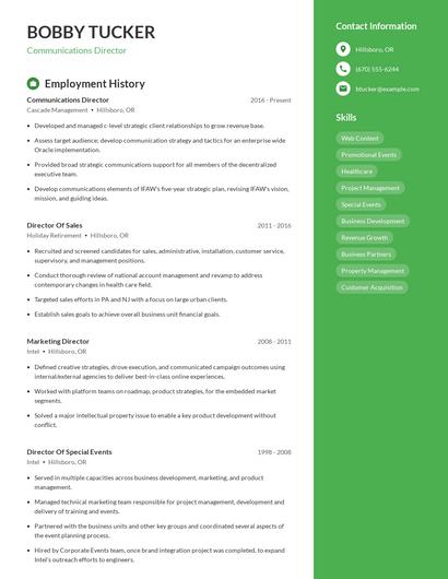 Resume example 4