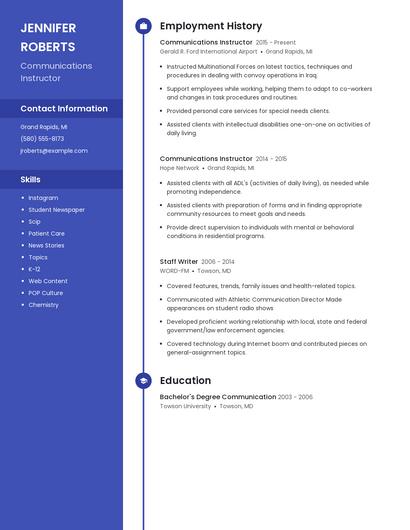 Resume example 4