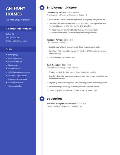 Resume example 4