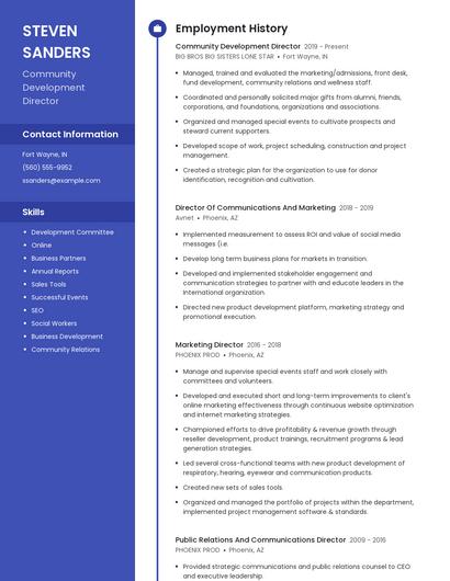 Resume example 4