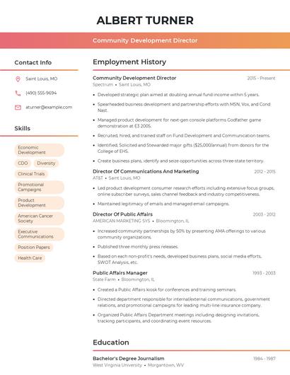 Resume example 3