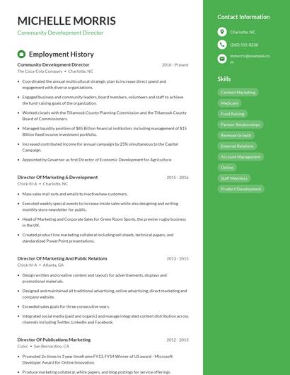 Resume example 5