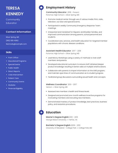 Resume example 4