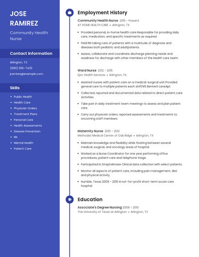 Resume example 4