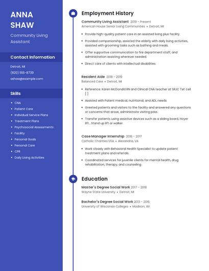 Resume example 5