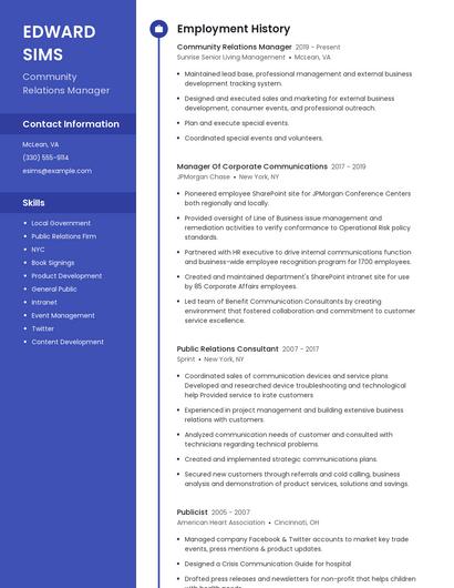 Resume example 4
