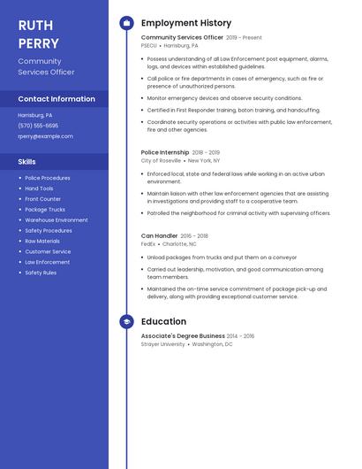 Resume example 5