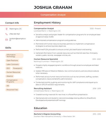 Resume example 3