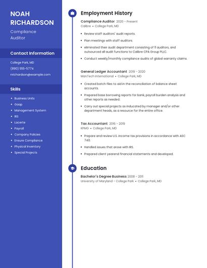 Resume example 5