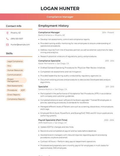 Resume example 3