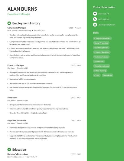 Resume example 4