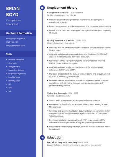 Resume example 4
