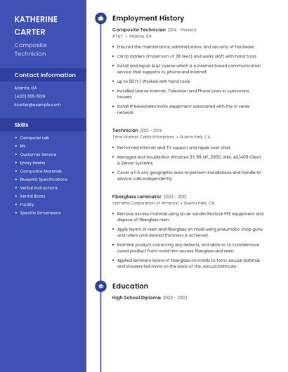 Resume example 5