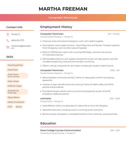 Resume example 3