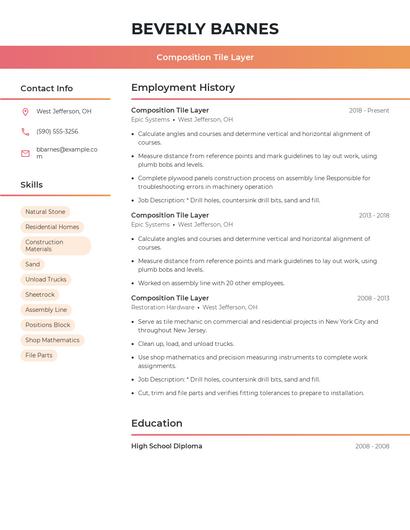 Composition Tile Layer Resume