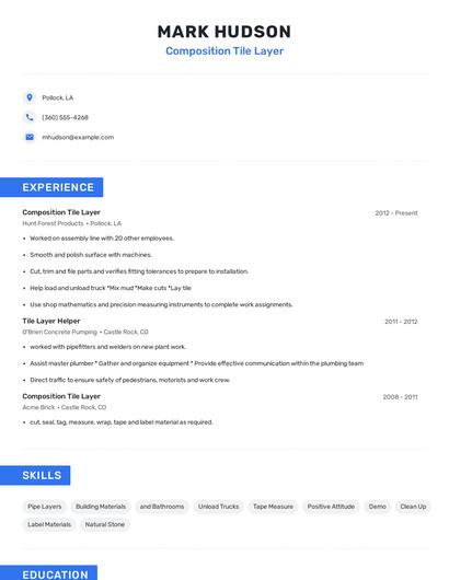 Composition Tile Layer Resume