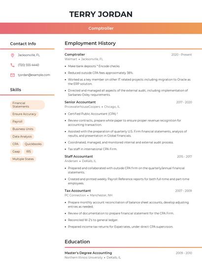 Resume example 3