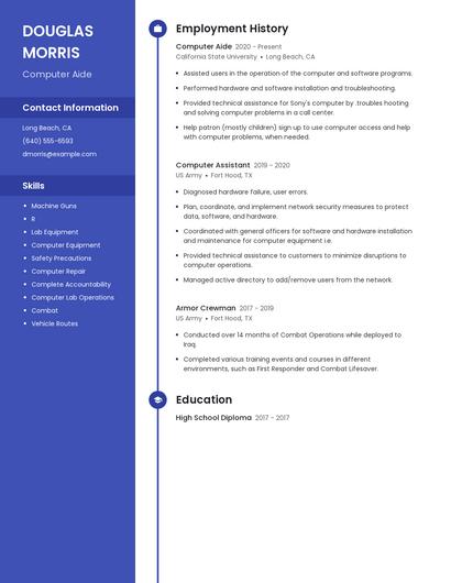 Computer Aide Resume