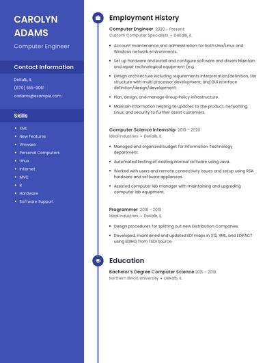 Resume example 4