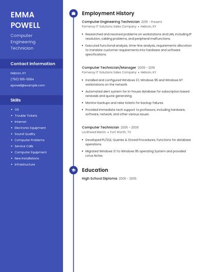 Resume example 4