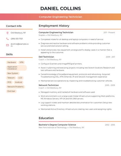Resume example 3