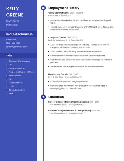 Resume example 5