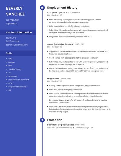 Resume example 5