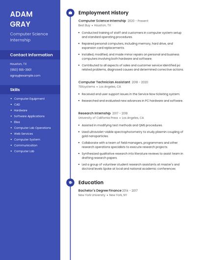 Resume example 4