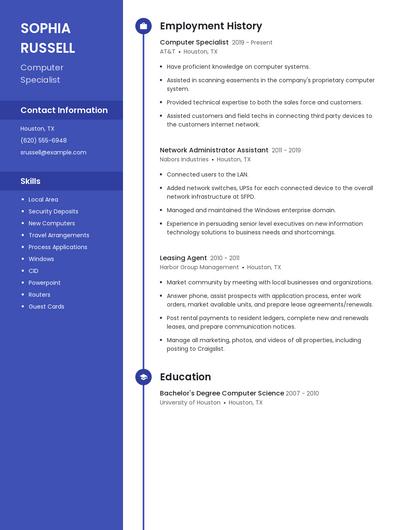 Resume example 5