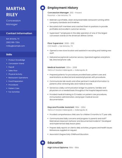 Resume example 4