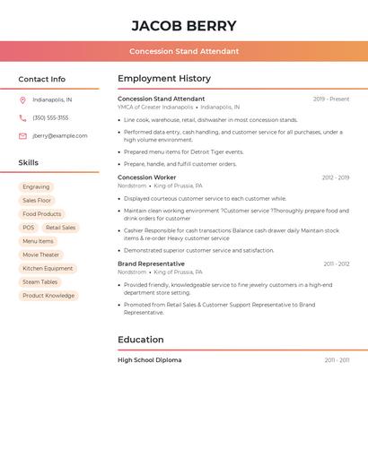 Resume example 3