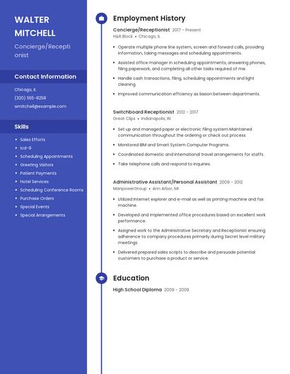 Resume example 4