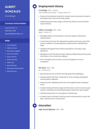 Resume example 4