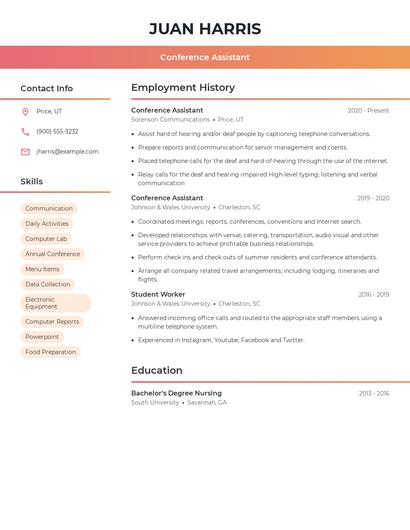 Resume example 3