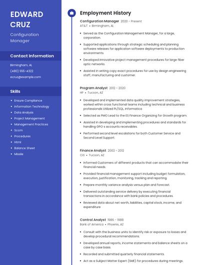 Resume example 4